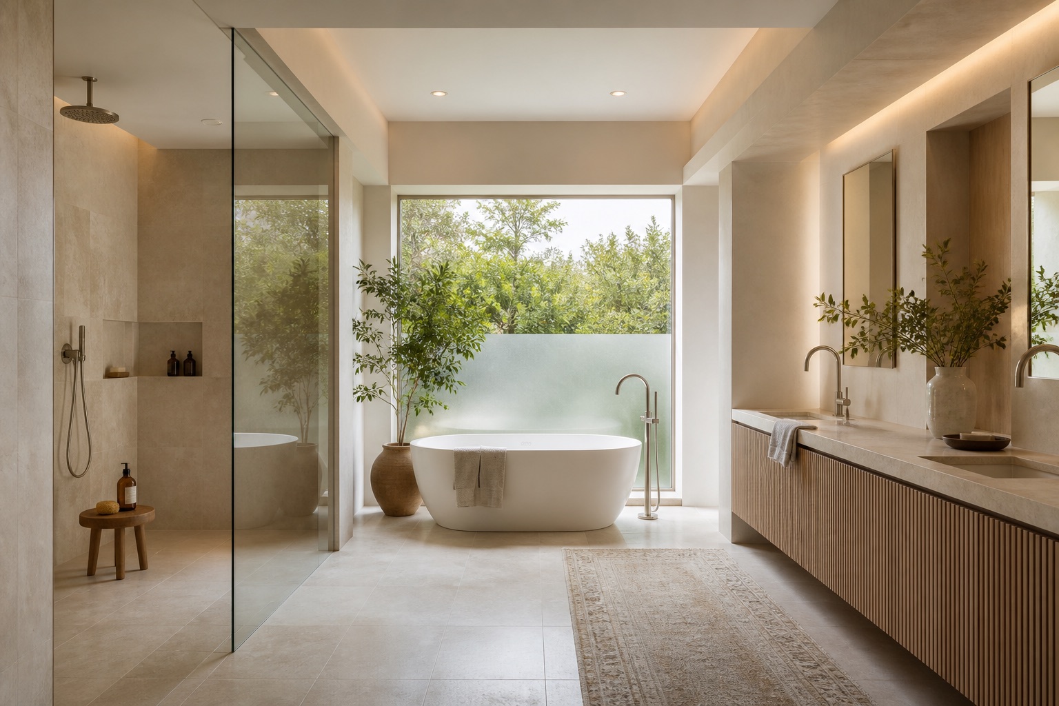 Completed Serene Primary Bath